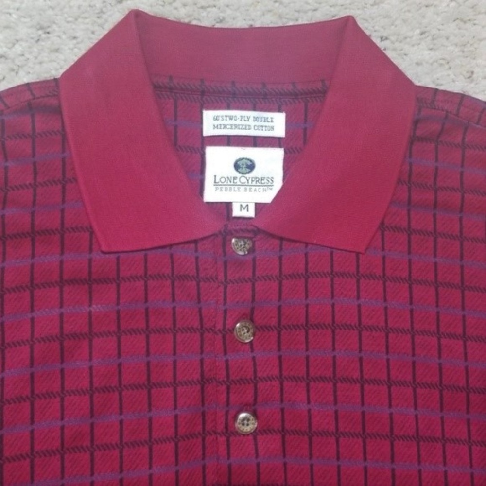 Lone Cypress Pebble Beach Polo Golf Shirt EUC